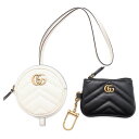 グッチ コインケース&キーケース GGマーモント 698787 GUCCI 小銭入れ 黒 白 【安心保証】 【中古】 グッチ コインケース グッチ レディース GUCCI