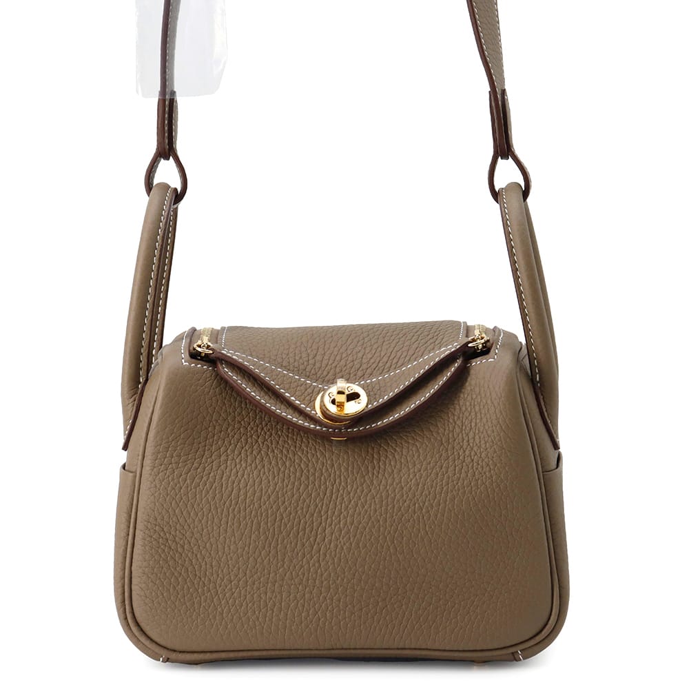 エルメス リンディ ミニ エトゥープ/ゴールド金具 トリヨンクレマンス K刻印 2wayショルダー エルメス リンディ エルメス バッグ エルメス レディース HERMES BAGのサムネイル