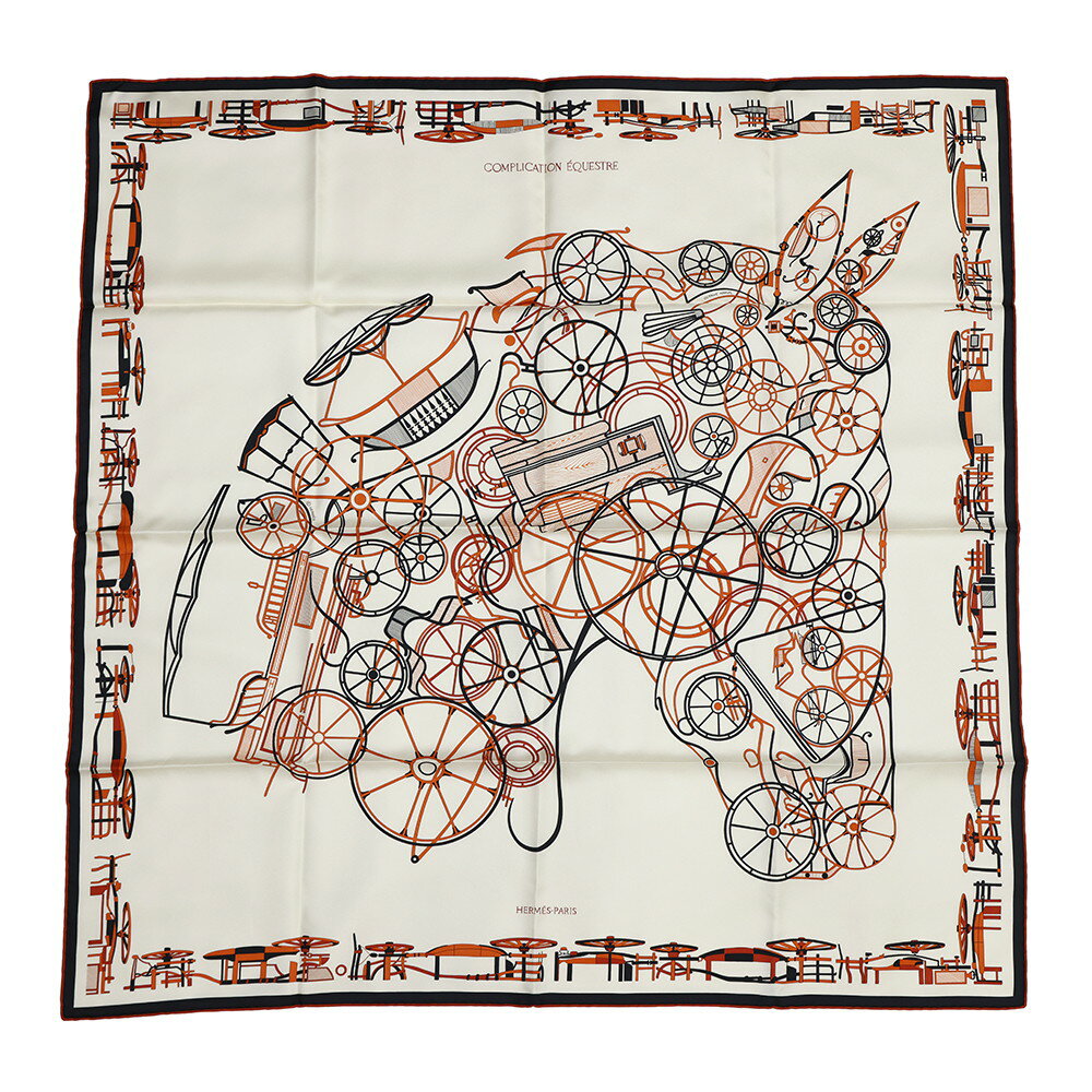 エルメス スカーフ カレ90 コンプリケーション・エケストル Complication Equestre HERMES シルク 2024秋冬 エルメス スカーフ エルメス カレ HERMES SCARFのサムネイル