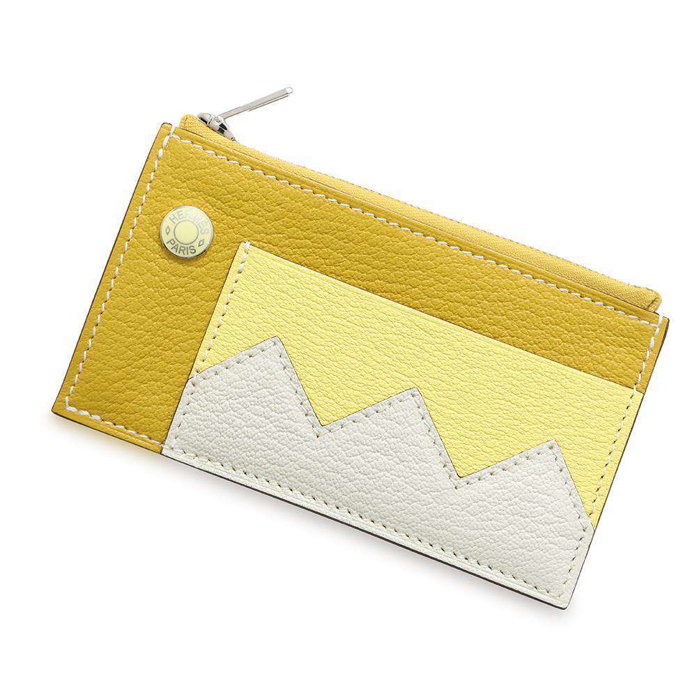 エルメス カードケース クロコダイル コンパクト クミン/リモンチェッロ/マッシュルーム/シルバー金具 シェブルミゾル B刻印 エルメス カードケース エルメス HERMES CARDのサムネイル