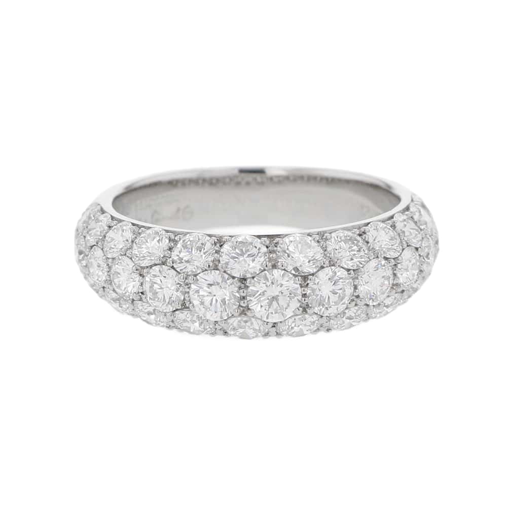 【決算セール開催中！】 ギメル リング ダイヤモンド 2.021ct Pt950プラチナ リングサイズ10号 gimel ジュエリー 指輪 【安心保証】 【中古】 ギメル ダイヤモンド パヴェダイヤ gimel ギメル 中古のサムネイル