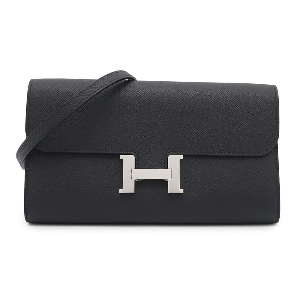 【決算セール開催中！】 エルメス 長財布 コンスタンス トゥーゴー ロング ブラック/シルバー金具 エプソン W刻印 HERMES 黒 【中古】 エルメス コンスタンストゥーゴー ロング HERMES WALLETのサムネイル