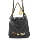 【決算セール開催中!】 シャネル ハンドバッグ CHANEL 22 ミニ ココマーク シャイニーカーフレザー AS3980 CHANEL 2wayショルダーバッグ 黒 【安心保証】 【中古】 シャネル バッグ シャネル レディース CHANEL BAG