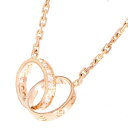 カルティエ ネックレス LOVE ネックレス ダイヤモンド 18P 計0.22ct K18PG B7013900 Cartier ベビーラブ 【安心保証】 【中古】 カルティエ ネックレス カルティエ Cartier 中古