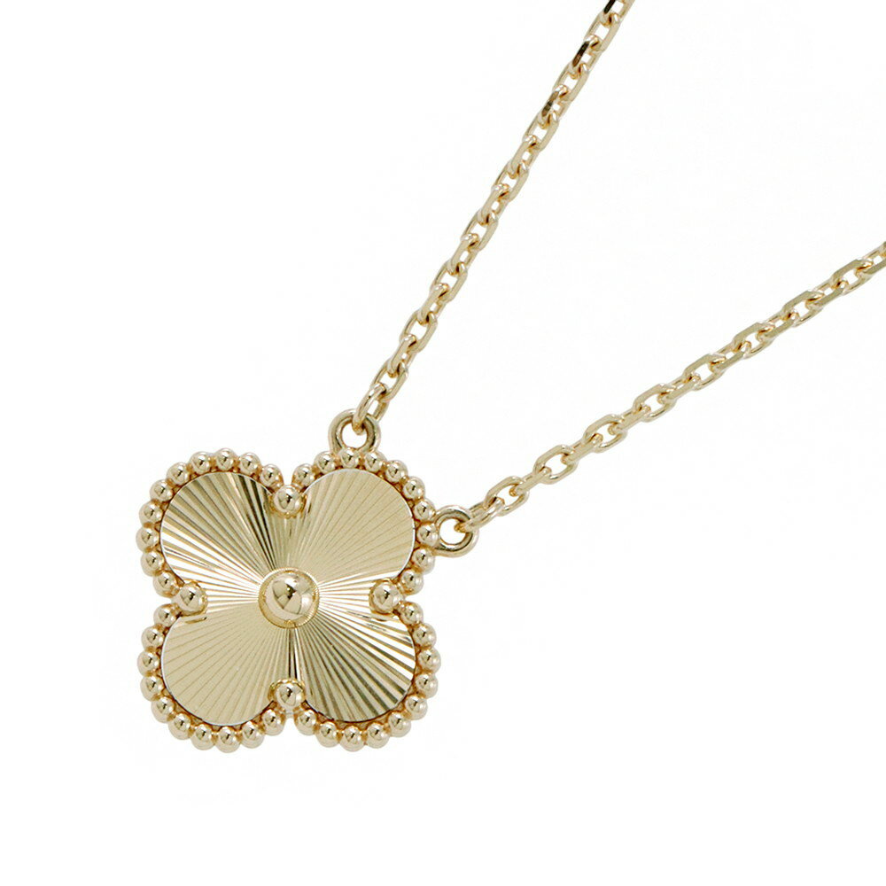 ヴァンクリーフ&アーペル ネックレス ヴィンテージ アルハンブラ ペンダント ギヨシェ K18YGイエローゴールド VCARP4KL00 【安心保証】 【中古】 ヴァンクリ ネックレス ジュエリー レディース Van Cleef & Arpels 中古のサムネイル