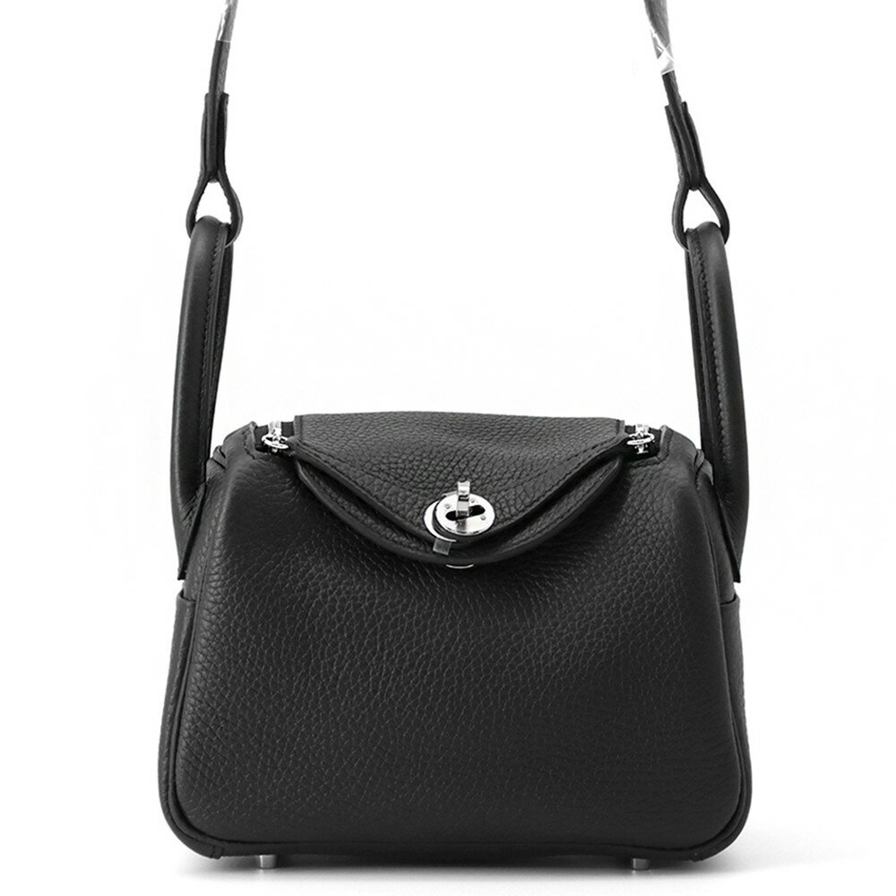 エルメス ハンドバッグ リンディ ミニ ブラック/シルバー金具 トリヨンクレマンス K刻印 2wayショルダー 黒 エルメス リンディ エルメス バッグ エルメス レディース HERMES BAGのサムネイル