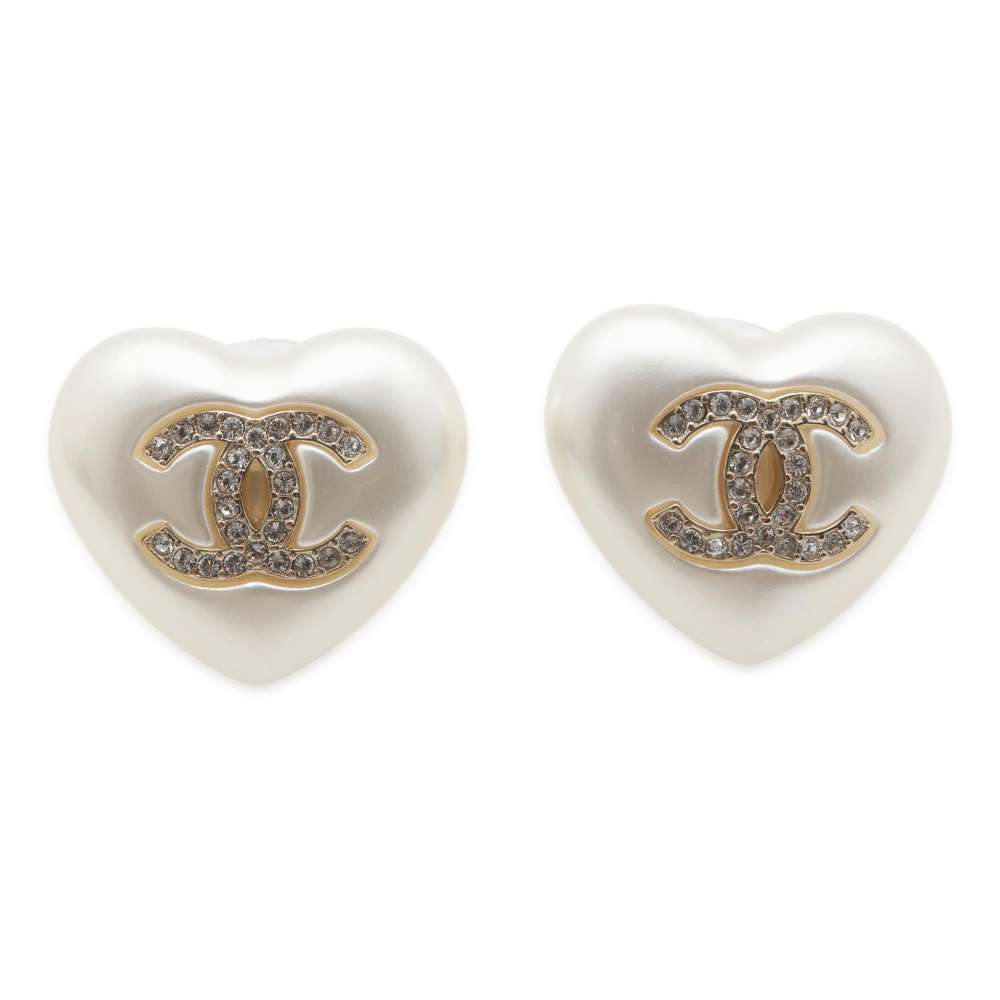 シャネル ピアス ココマーク ハート ラインストーン フェイクパール A21 B AB7011 CHANEL アクセサリー 【中古】 シャネル アクセサリー シャネル レディース CHANELのサムネイル