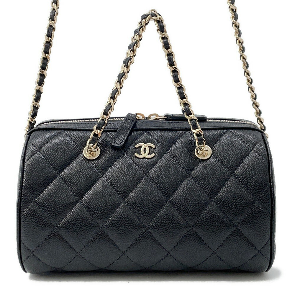 コロンと可愛い形♪ CHANEL ミニボストン ショルダーバッグ 黒 楽天市場】シャネル ミニボストン 中古の通販