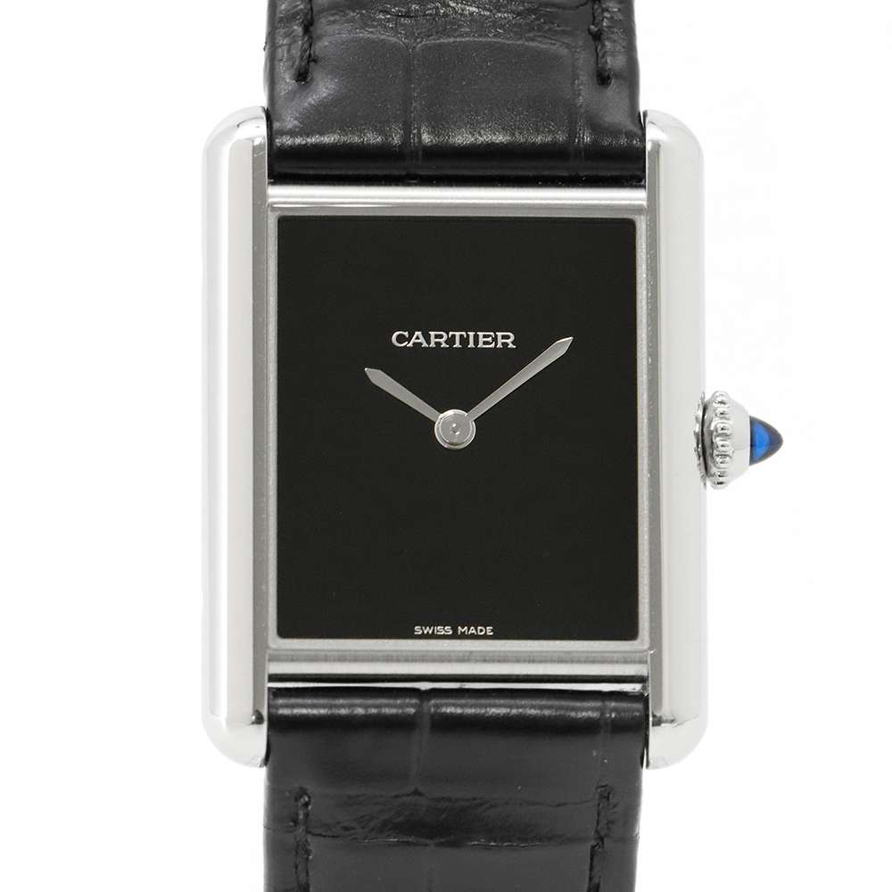 カルティエ タンク マスト ドゥ カルティエ ウォッチ LM WSTA0072 Cartier 腕時計 黒文字盤 【安心保証】 【中古】 カルティエ タンク マスト ドゥ カルティエ Cartier カルティエ 中古のサムネイル