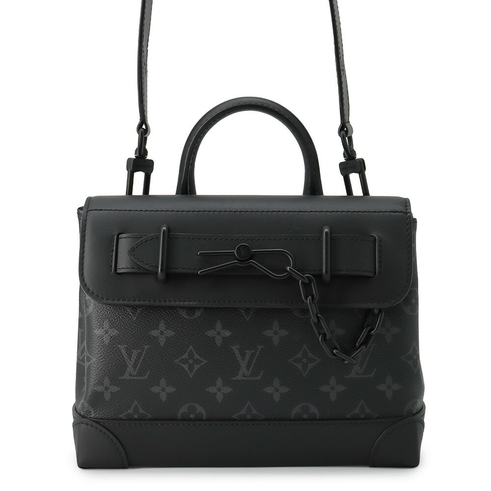 ルイヴィトン ショルダーバッグ モノグラム・エクリプス スティーマーPM M46953 LOUIS VUITTON 黒 ブラック 【安心保証】 【中古】 ルイ・ヴィトン ショルダーバッグ メンズ LOUIS VUITTON BAG 中古
