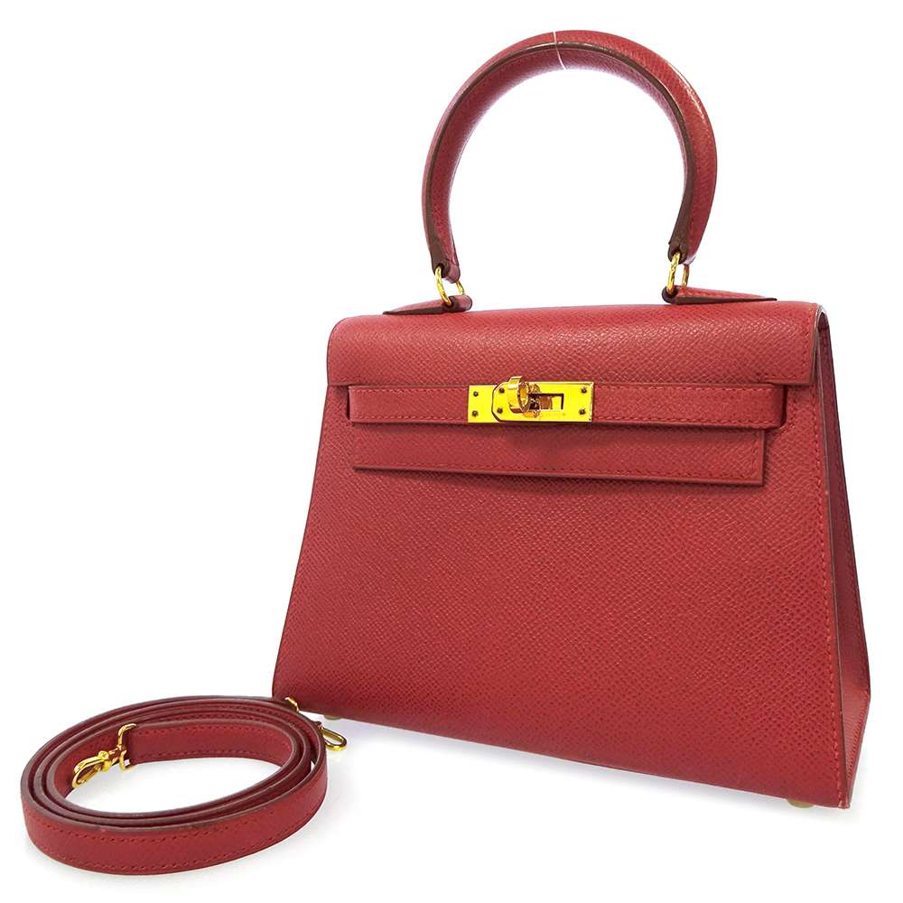 エルメス ハンドバッグ ミニケリー20 外縫い ルージュヴィフ/ゴールド金具 クシュベル 〇Y刻印 2way 【安心保証】 【中古】 エルメス ケリー エルメス バッグ エルメス レディース HERMES Kellyのサムネイル