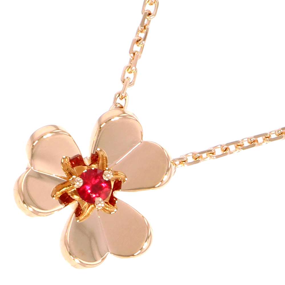 ヴァンクリ ネックレス フリヴォル ミニ ルビー 1P 0.07ct K18PGピンクゴールド VCARP7S800 ジュエリー ペンダント 【安心保証】 【中古】 ヴァンクリーフ&アーペル フリヴォル ペンダント Van Cleef & Arpels ヴァンクリ ミニモデル 中古のサムネイル