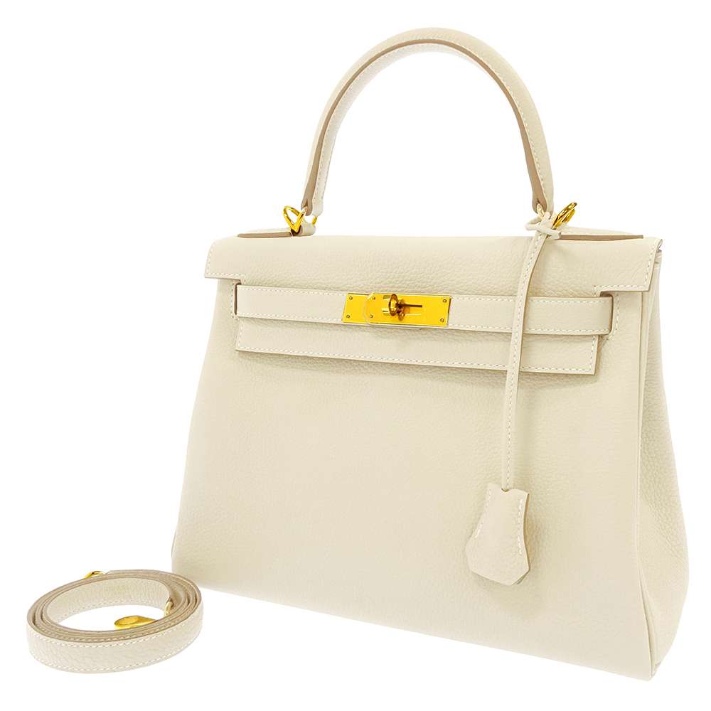 エルメス ハンドバッグ ケリー28 内縫い クレ/ゴールド金具 トゴ B刻印 HERMES 2way 【中古】 エルメス ケリー エルメス バッグ エルメス レディース HERMES Kelly HERMES BAGのサムネイル