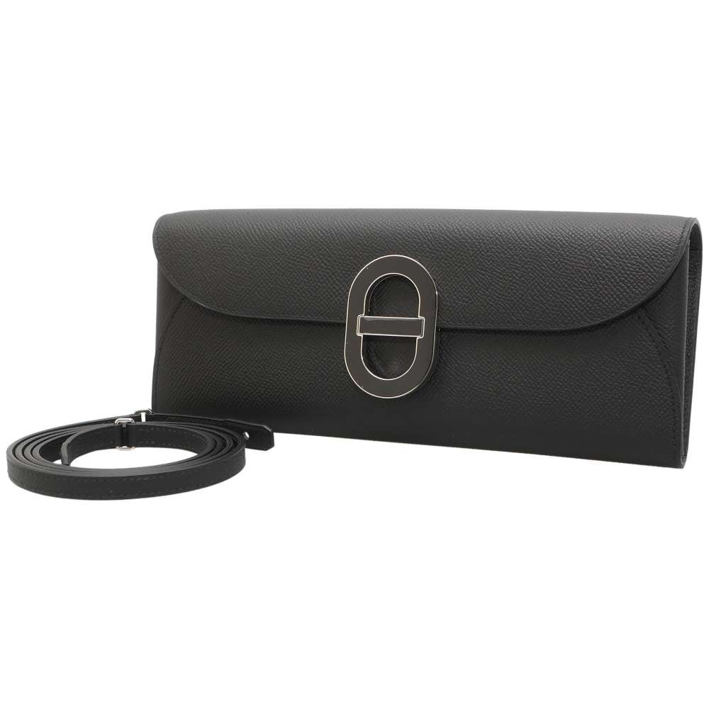 エルメス 長財布 シェーヌダンクル トゥーゴー ブラック/ブラックラッカー金具 ヴォーエプソン B刻印 エルメス 財布 エルメス レディース HERMES WALLETのサムネイル