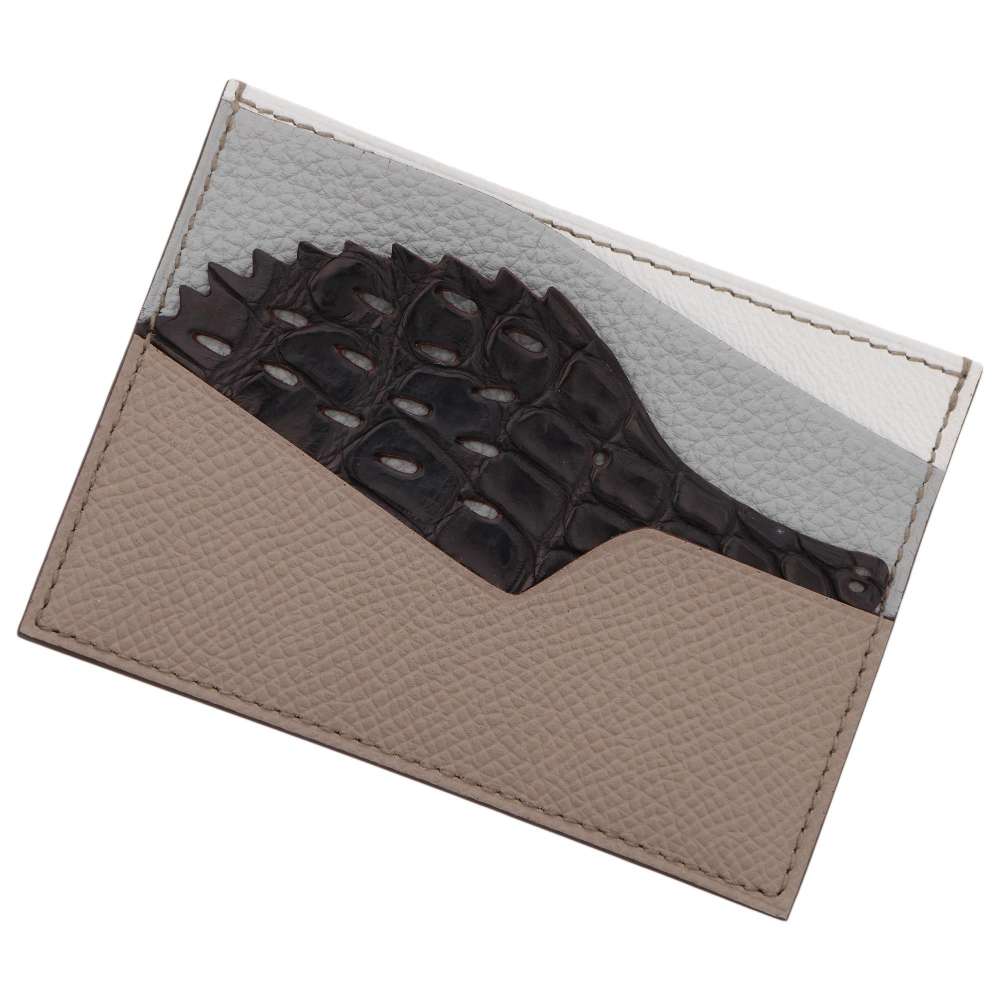 エルメス カードケース プティアッシュ 自然史 マルチカラー ヴォーエプソン/クロコダイル/トゴ/シェブルミゾル HERMES 名刺入れ エルメス カードケース エルメス 名刺入れ HERMES WALLET 新品のサムネイル