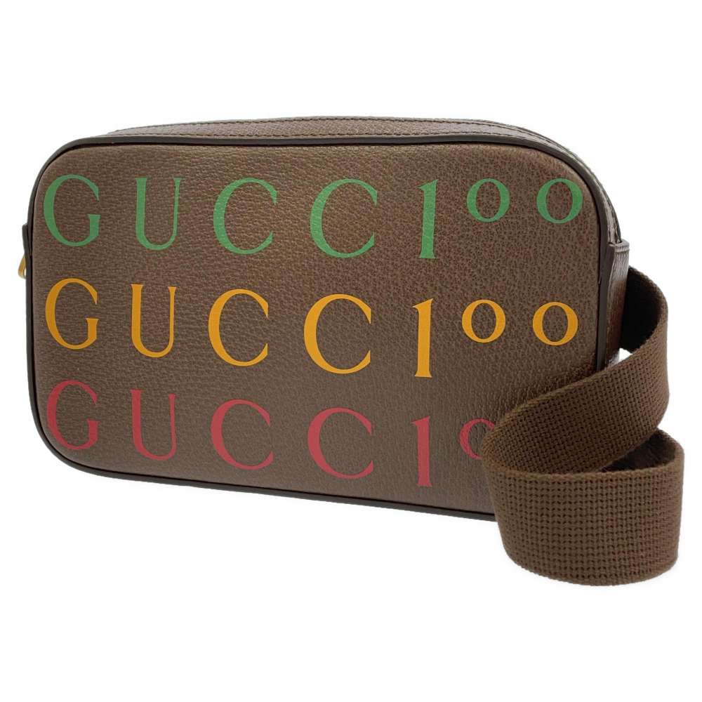 楽天ギャラリーレア楽天市場店グッチ ベルトバッグ 100周年記念 レザー 602695 GUCCI ボディバッグ 【中古】 グッチ バッグ グッチ GUCCI BAG