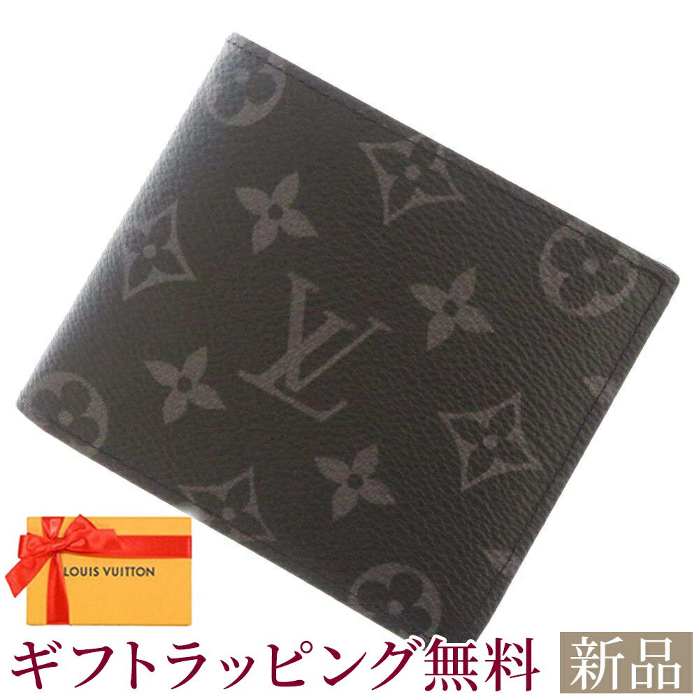 新品 ルイヴィトン 財布 モノグラム エクリプス ポルトフォイユ・マルコ NM M62545 LOUIS VUITTON メンズ 黒 ルイ・ヴィトン モノグラム ルイ ヴィトン 財布 ルイ ヴィトン メンズ LOUIS VUITTON WALLET 新品