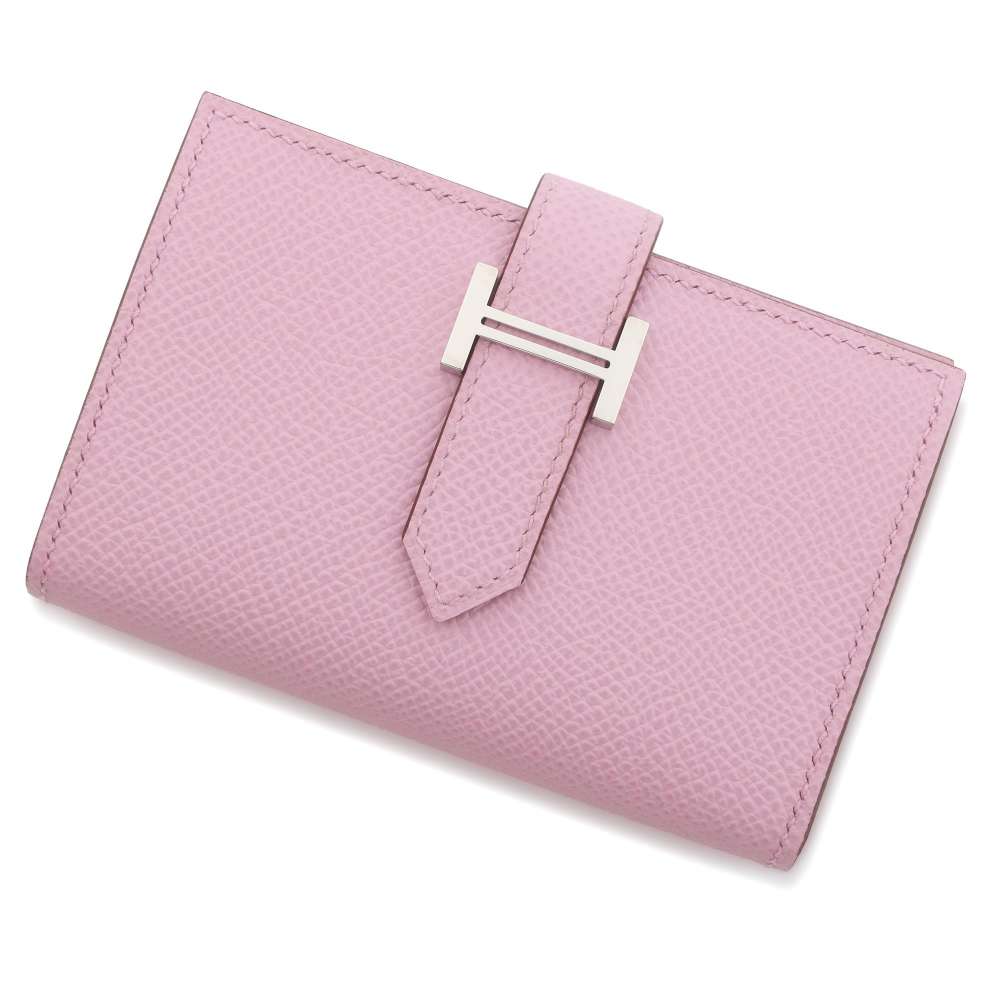 エルメス カードケース ベアン ミニ モーヴシルベストル/シルバー金具 ヴォーエプソン B刻印 財布 エルメス 財布 エルメス コインケース 名刺入れ HERMES WALLET CARDのサムネイル