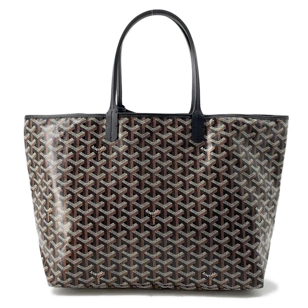 トートバッグ ゴヤール トートバッグ サンルイPM PVC STLOUIPMLTY01CL01P GOYARD バッグ ポーチ付き 黒 ゴヤール バッグ GOYARD BAG