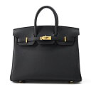 エルメス バーキン25 ブラック/ゴールド金具 トゴ W刻印 HERMES Birkin ハンドバッ ...