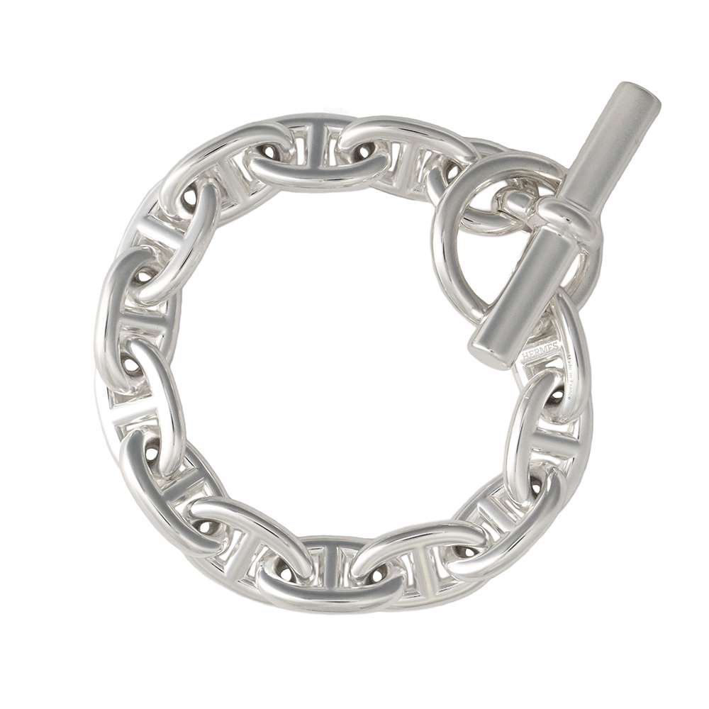 【★決算SALE開催中】エルメス ブレスレット シェーヌダンクルMM 13コマ SV925シルバー HERMES ジュエリー 【中古】 エルメス ブレスレット エルメス HERMES