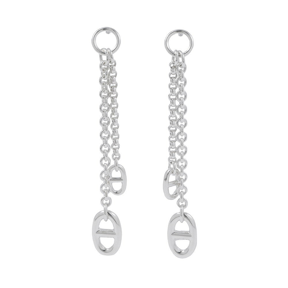 エルメス ピアス シェーヌダンクル ニューファランドール ピアスPM SV925シルバー Farandole HERMES ジュエリー 【安心保証】 【中古】 エルメス ピアス HERMES jewelry 中古のサムネイル