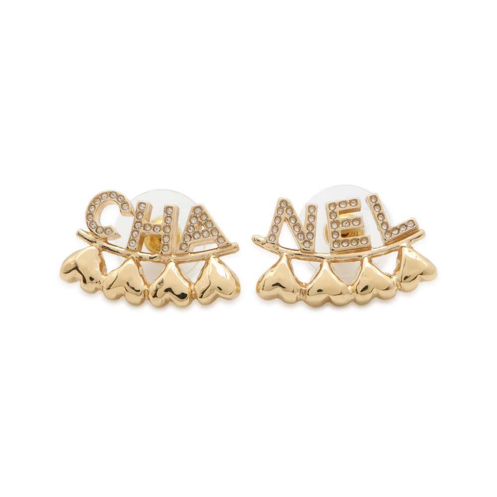 シャネル ピアス ロゴ ラインストーン ハート B23 P ABA271 CHANEL アクセサリー 【中古】 シャネル アクセサリー シャネル レディース CHANEL