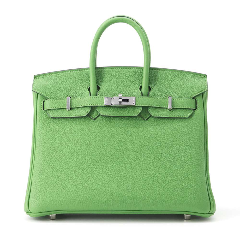 エルメス バーキン バッグ（レディース） エルメス バーキン25 ヴェールユッカ/シルバー金具 トゴ B刻印 HERMES Birkin ハンドバッグ エルメス バーキン エルメス バッグ エルメス レディース HERMES Birkin HERMES BAG