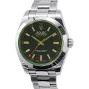 ロレックス ミルガウス 116400GV ROLEX 腕時計 黒文字盤 【安心保証】 【中古】 ロレ ...