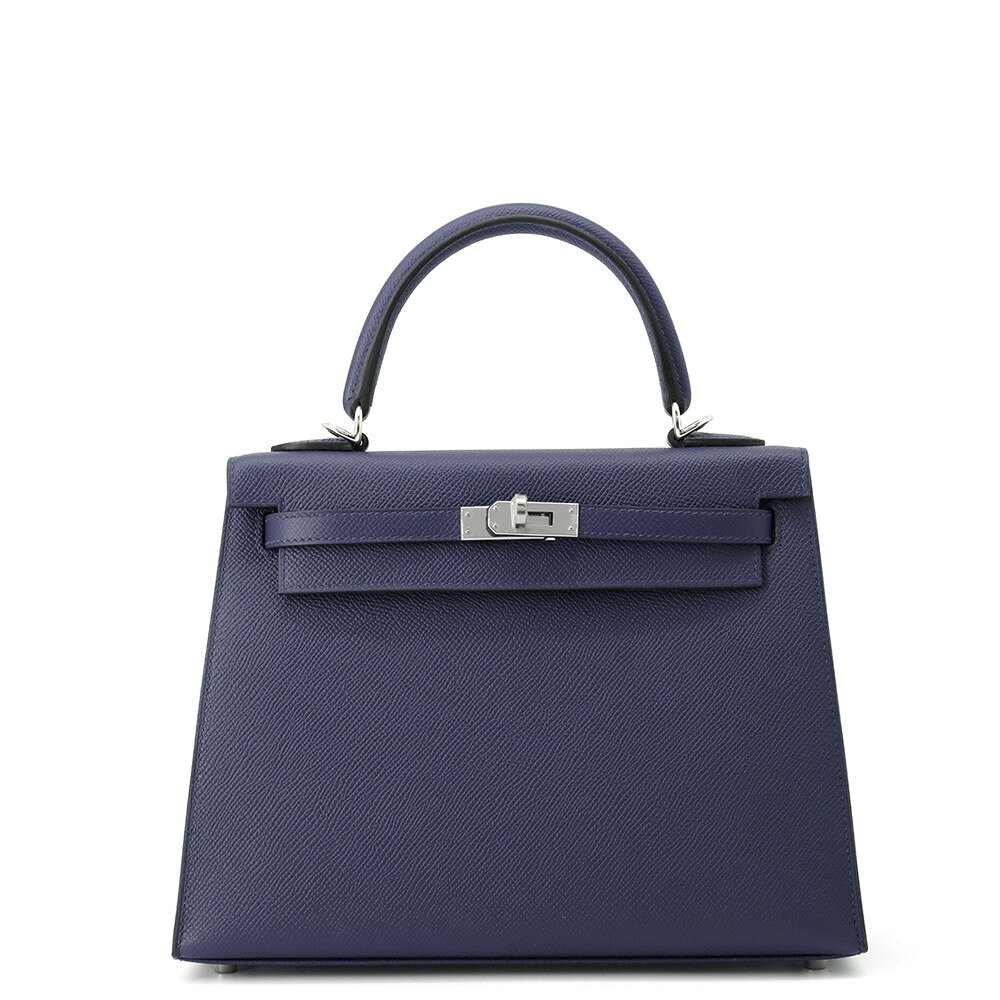 エルメス ハンドバッグ ケリー25 外縫い ブルーネイビー/シルバー金具 エプソン B刻印 2wayショルダー 【中古】 エルメス ケリー エルメス バッグ エルメス レディース HERMES Kelly HERMES BAGのサムネイル