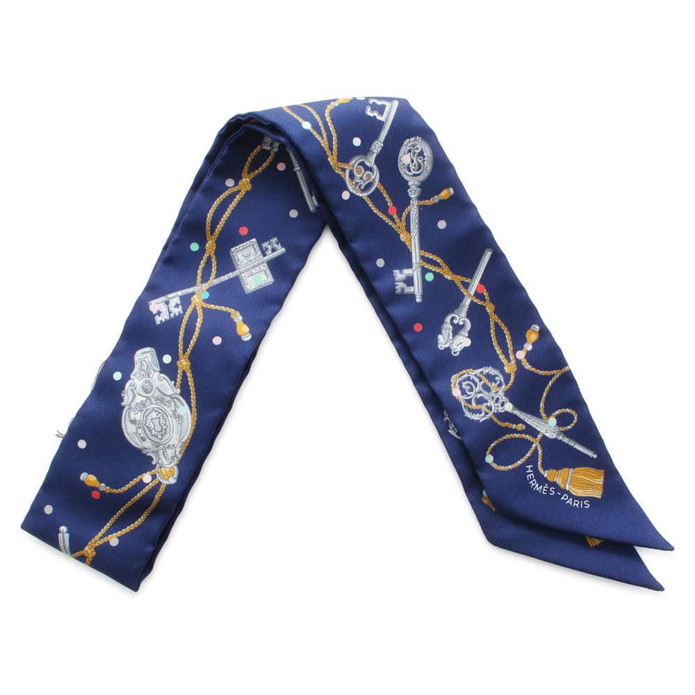 エルメス スカーフ ツイリー レクレアポア Les Cles a Pois HERMES シルクツイル 2022年春夏 【中古】 エルメス スカーフ エルメス ツイリー HERMES SCARF TWILLYのサムネイル