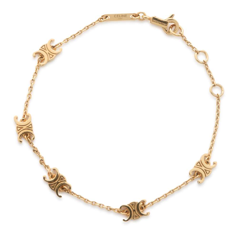 セリーヌ ブレスレット トリオンフ ミニ トリオンフ 460MT6BRA.35OR CELINE アクセサリー 【安心保証】 【中古】 セリーヌ ブレスレット セリーヌ レディース CELINEのサムネイル