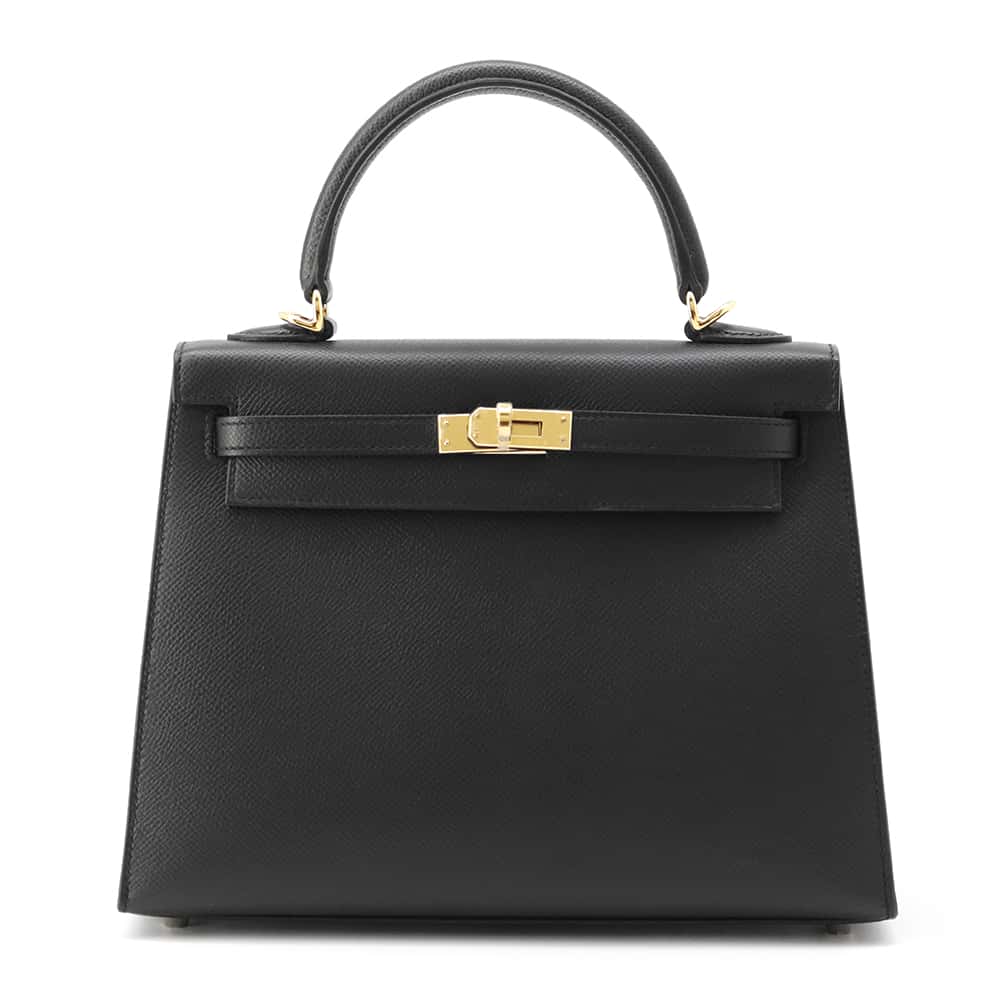 エルメス ハンドバッグ ケリー25 外縫い ブラック/ゴールド金具 エプソン W刻印 HERMES 2way エルメス バッグ エルメス HERMES BAG 新品のサムネイル