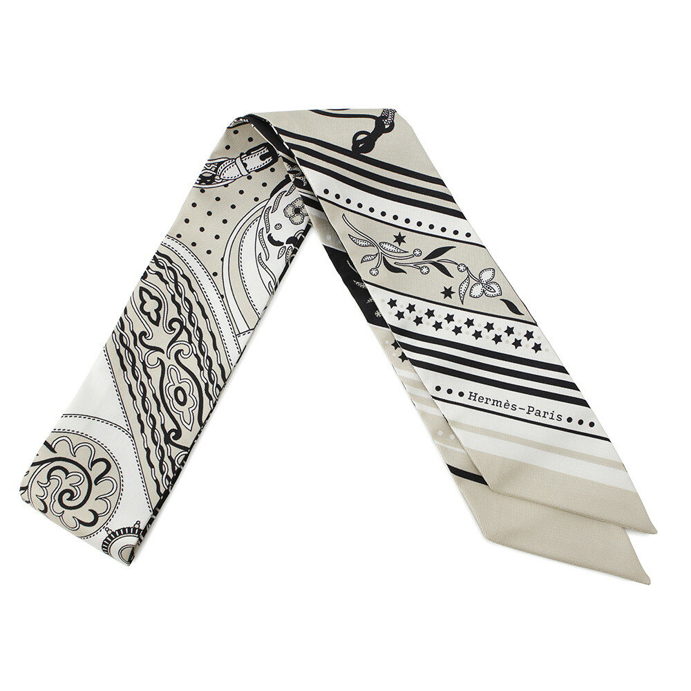エルメス スカーフ ツイリー アマゾンの祭典・バンダナ Festival Des Amazones シルク HERMES 2025春夏 黒 白 【中古】 エルメス スカーフ HERMES SCARFのサムネイル