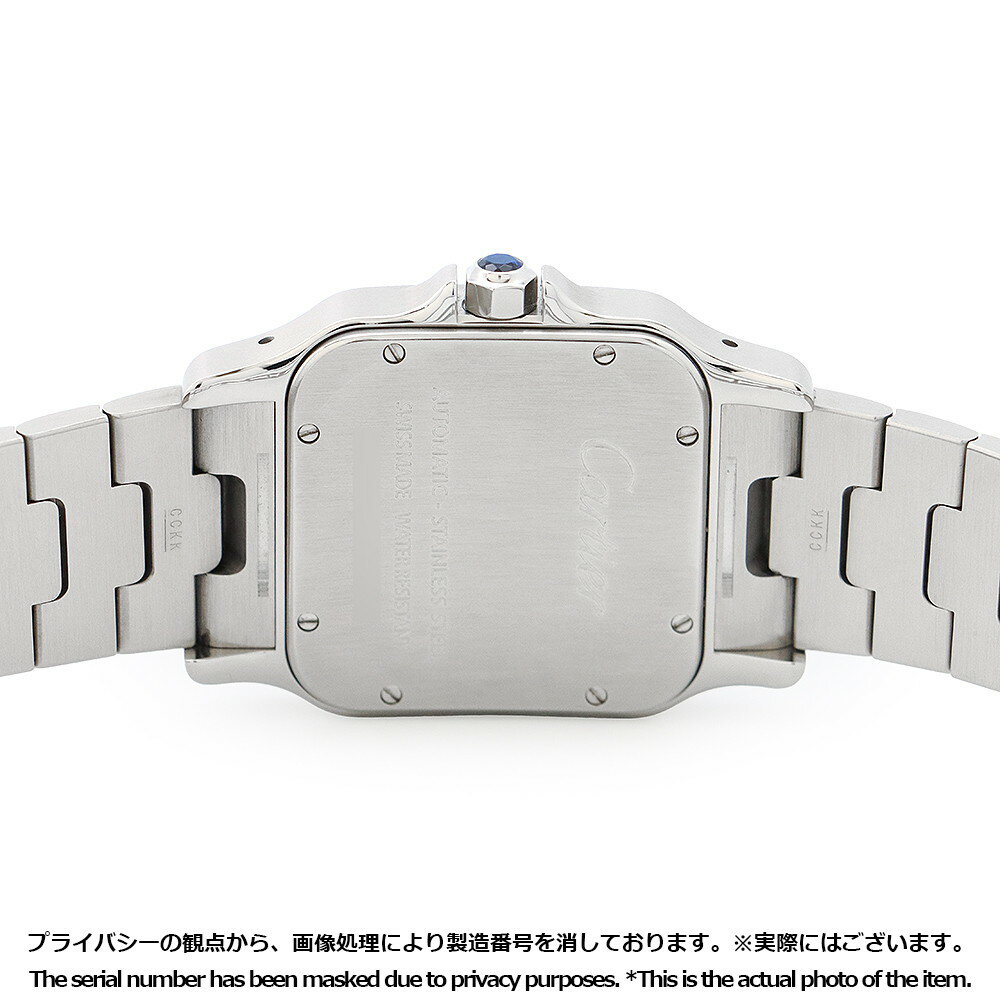 カルティエ サントスガルベ XL W20098D6 Cartier 腕時計 シルバー文字盤 【安心保証】 【中古】 カルティエ サントスガルベ Cartier カルティエ 中古