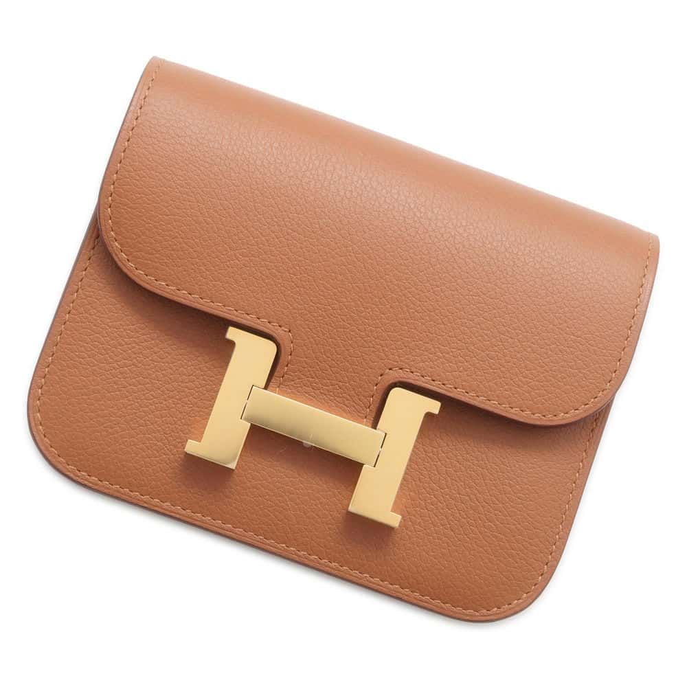 エルメス 財布 コンスタンス スリム ヴェルソ ゴールド/ヴェールフィズ/ゴールド金具 エバーカラー U刻印 HERMES 財布 【中古】 エルメス 財布 HERMES WALLETのサムネイル