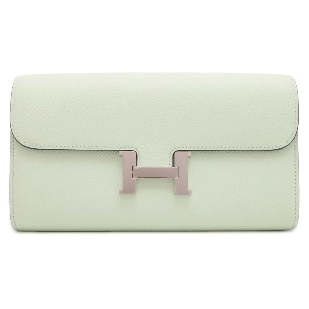 エルメス 長財布 コンスタンス トゥーゴー ロング ヴェールフィズ/シルバー金具 エプソン B刻印 財布 【中古】 エルメス 財布 HERMES WALLETのサムネイル