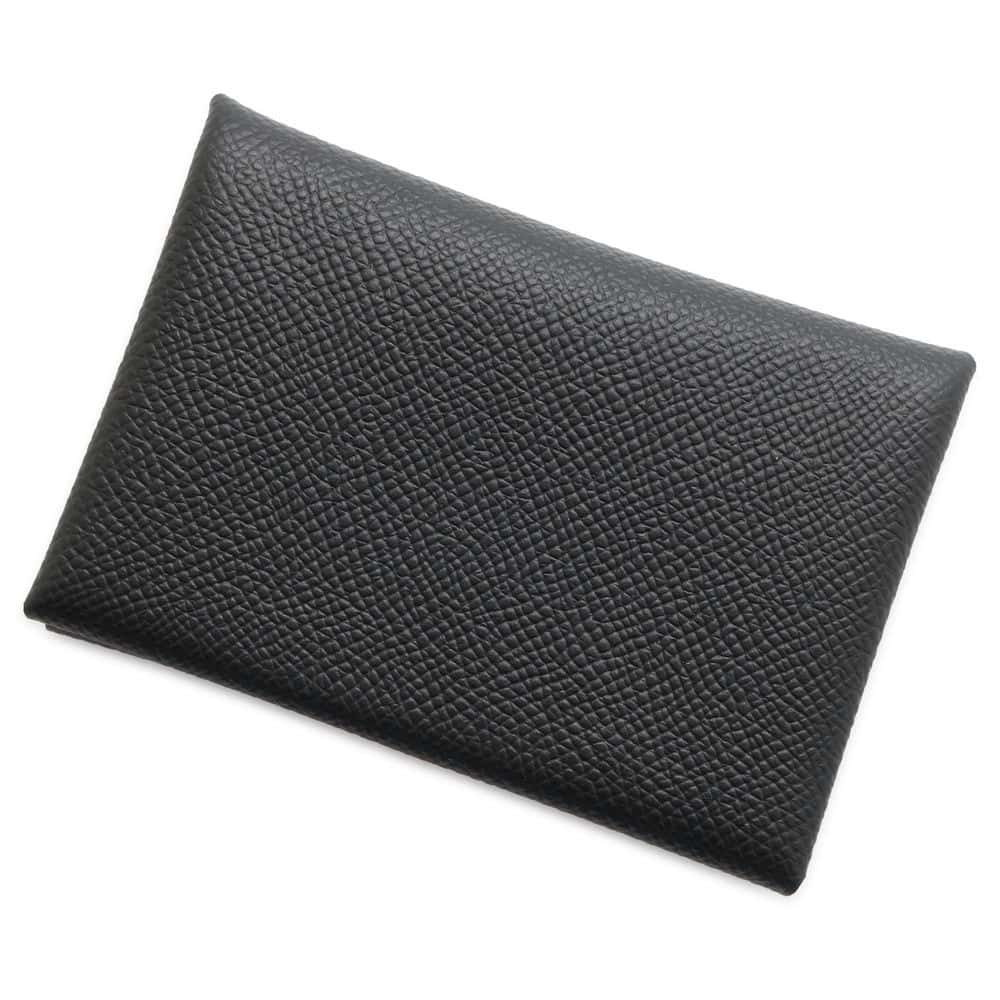 エルメス コインケース カルヴィ デュオ ブラック/シルバー金具 エプソン W刻印 黒 エルメス 財布 エルメス 小銭入れ カードケース HERMES WALLET CARDのサムネイル