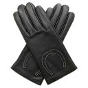エルメス グローブ ホースシュー グローブ レザー レディースサイズ7.5 HERMES 手袋 黒 【中古】 エルメス グローブ エルメス HERMES GLO...
