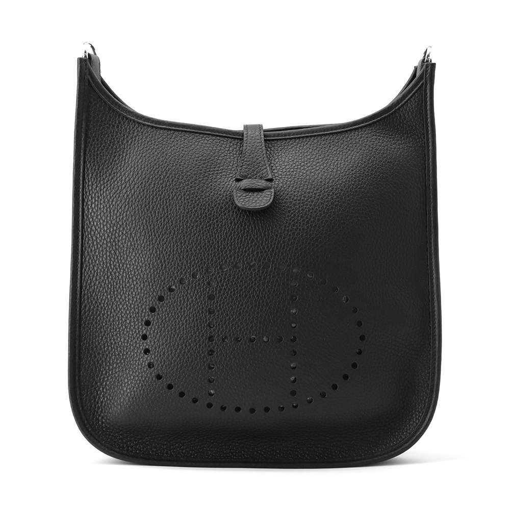エルメス ショルダーバッグ エブリン3 PM ブラック/シルバー金具 トリヨンクレマンス W刻印 黒 【中古】 エルメス エブリン エヴリン エルメス バッグ エルメス レディース HERMES Evelyne HERMES BAGのサムネイル
