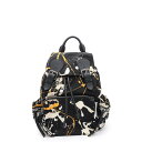 バーバリー リュック スプラッシュペイント ナイロン BURBERRY 黒 【安心保証】 【中古】 バーバリー バックパック バーバリー レディース BURBE...