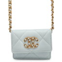 シャネル チェーンウォレット シャネル19 ラムスキン CHANEL 【安心保証】 【中古】 シャネル チェーンウォレット シャネル レディース CHANEL ...