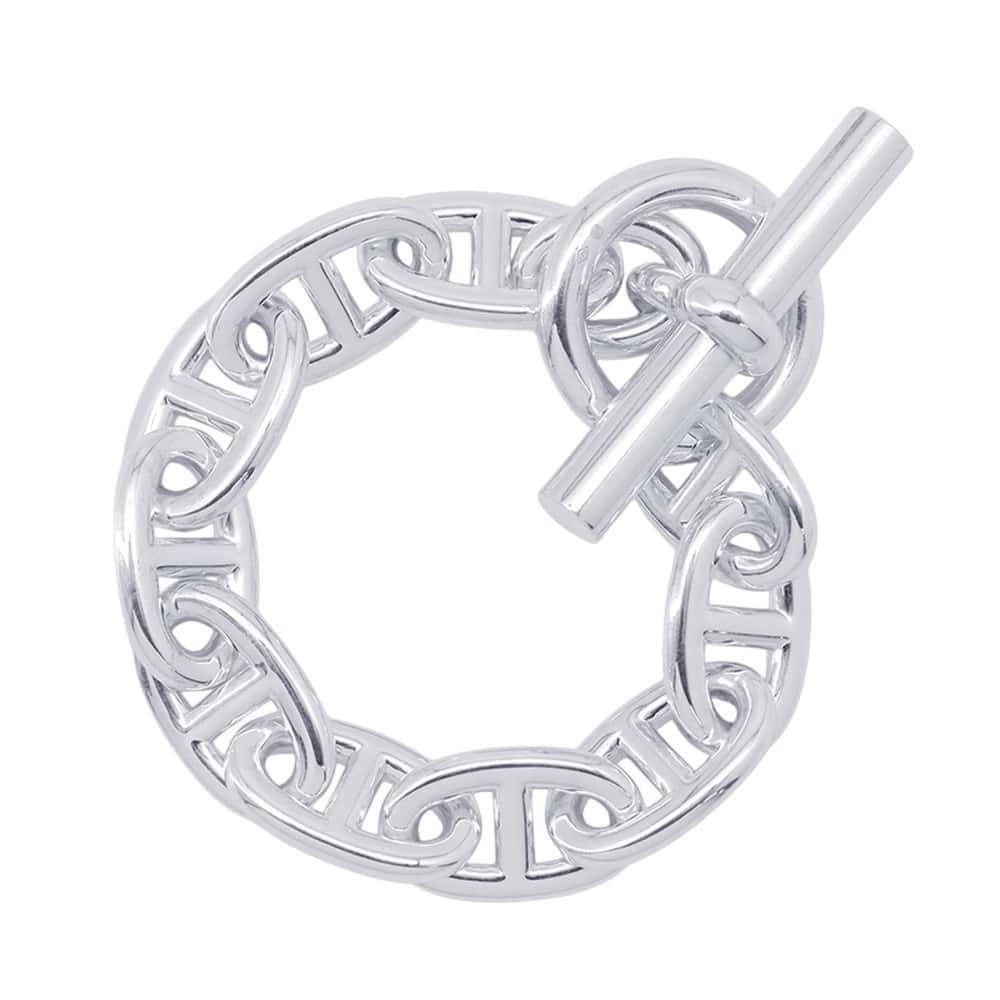 【★決算SALE開催中】エルメス ブレスレット シェーヌダンクルTGM 10コマ SV925シルバー HERMES ジュエリー 【中古】 エルメス シェーヌダンクル HERMES エルメス 中古