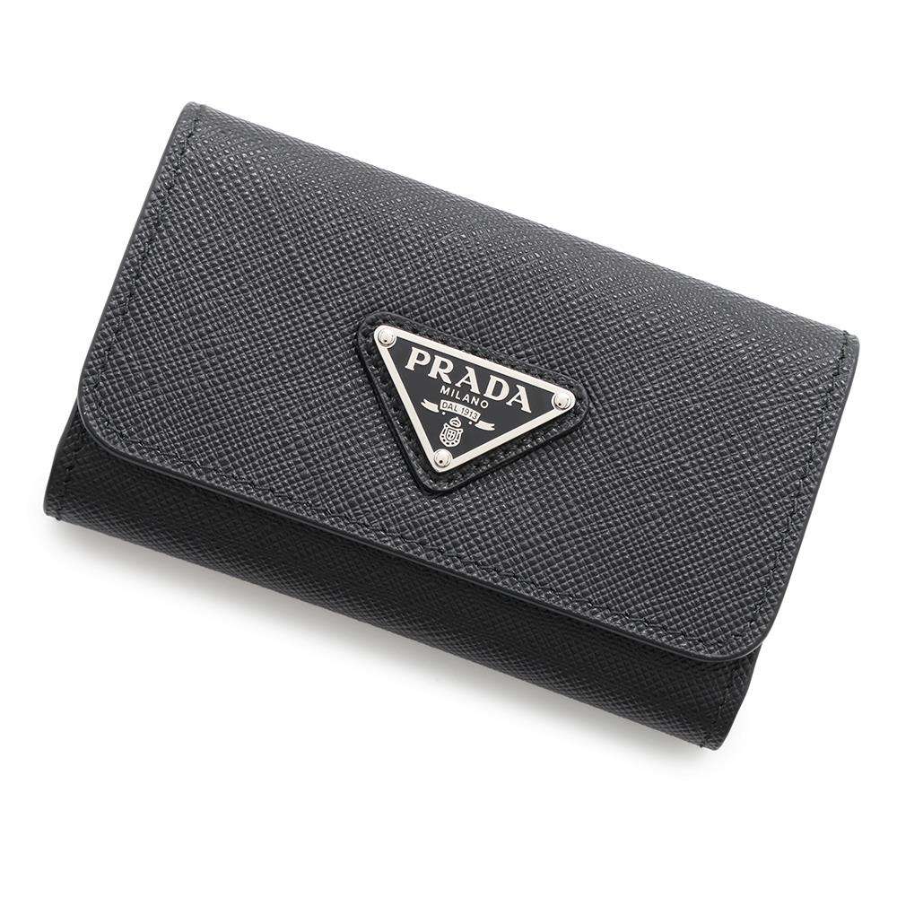 美品 PRADA プラダ キーケース ブラック - キーケース 美品 PRADA プラダ キーケース ブラック - キーケース