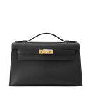 エルメス ハンドバッグ ポシェットケリー ブラック/ゴールド金具 スイフト W刻印 HERMES 黒 【中古】 エルメス バッグ エルメス レディース HERM...
