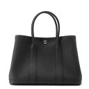 エルメス トートバッグ ガーデンパーティTPM ブラック/シルバー金具 ネゴンダ W刻印 黒 【中古】 エルメス ガーデンパーティ エルメス バッグ エルメス ...