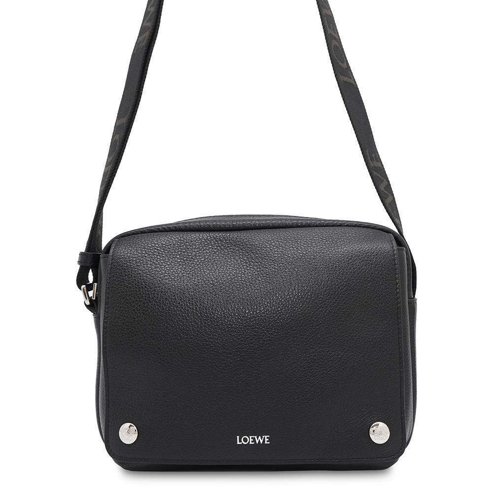 ロエベ ショルダーバッグ ペブル メッセンジャーバッグ XS サプルグレインカーフ BANBA73X01 LOEWE メンズ 黒 【中古】 ロエベ バッグ メンズ LOEWE BAG