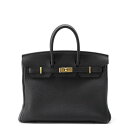 エルメス バーキン25 ブラック/ゴールド金具 トゴ U刻印 HERMES Birkin ハンドバッグ 黒 【中古】 エルメス バーキン エルメス バッグ エル...