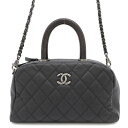 シャネル ハンドバッグ マトラッセ ココマーク ミニボストン キャビアスキン/リザード CHANEL 黒 2way 【安心保証】 【中古】 シャネル バッグ レディース CHANEL BAG(4)