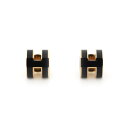 エルメス ピアス ミニ・ポップアッシュ ブラック/ゴールド金具 Hモチーフ HERMES Pop H ポップH 黒 エルメス ピアス HERMES(4)